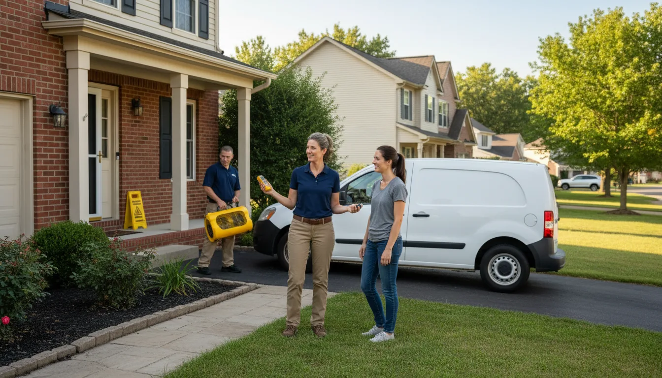 Residential water damage restoration in Southport, NC